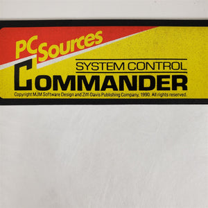 Vtg 1990 Original System Control Commander Diskette for TRS-80 & DOS Computers
