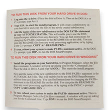 Load image into Gallery viewer, Vintage 1992 Original The DOS Smart Prompter Diskette for TRS-80 &amp; DOS Computers