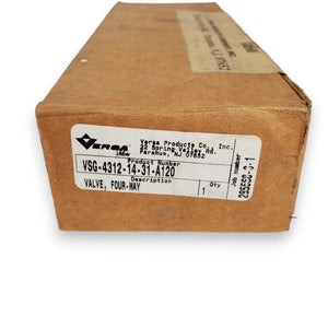 Pneumatic Valve 4-Position Single Solenoid Versa VSG-4312-14-31-A120 Four-Way