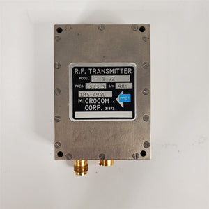 Vtg Radio Frequency RF Transmitter 1533.5 MHz 1.5335 GHz Microcom T-72 LM5-4940
