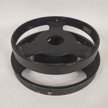 Load image into Gallery viewer, Vtg Military 8 inch Pyrex Parabolic Mirror w/ Adjustable Spring-Loaded Base