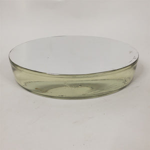 Vtg Military 8 inch Pyrex Parabolic Mirror w/ Adjustable Spring-Loaded Base