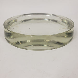 Vtg Military 8 inch Pyrex Parabolic Mirror w/ Adjustable Spring-Loaded Base