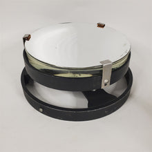 Load image into Gallery viewer, Vtg Military 8 inch Pyrex Parabolic Mirror w/ Adjustable Spring-Loaded Base