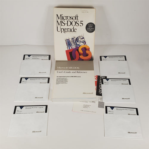 Microsoft MS-DOS Version 5 Operating System Upgrade w/5.25
