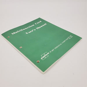 Vintage Rare Original Multifunction Card User's Manual COPAM Personal Computer