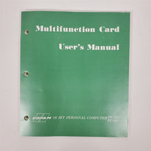 Load image into Gallery viewer, Vintage Rare Original Multifunction Card User&#39;s Manual COPAM Personal Computer