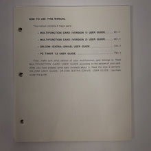 Load image into Gallery viewer, Vintage Rare Original Multifunction Card User&#39;s Manual COPAM Personal Computer