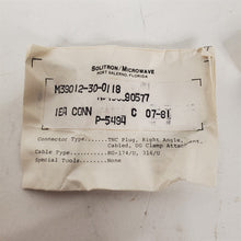 Load image into Gallery viewer, RF Coaxial Cable Connector TNC Right Angle Solitron Microwave M39012/30-0118