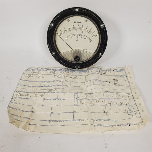 Vtg RF Power Meter from AGM-86B Cruise Missile System DMIL-A 6625-00-525-3559