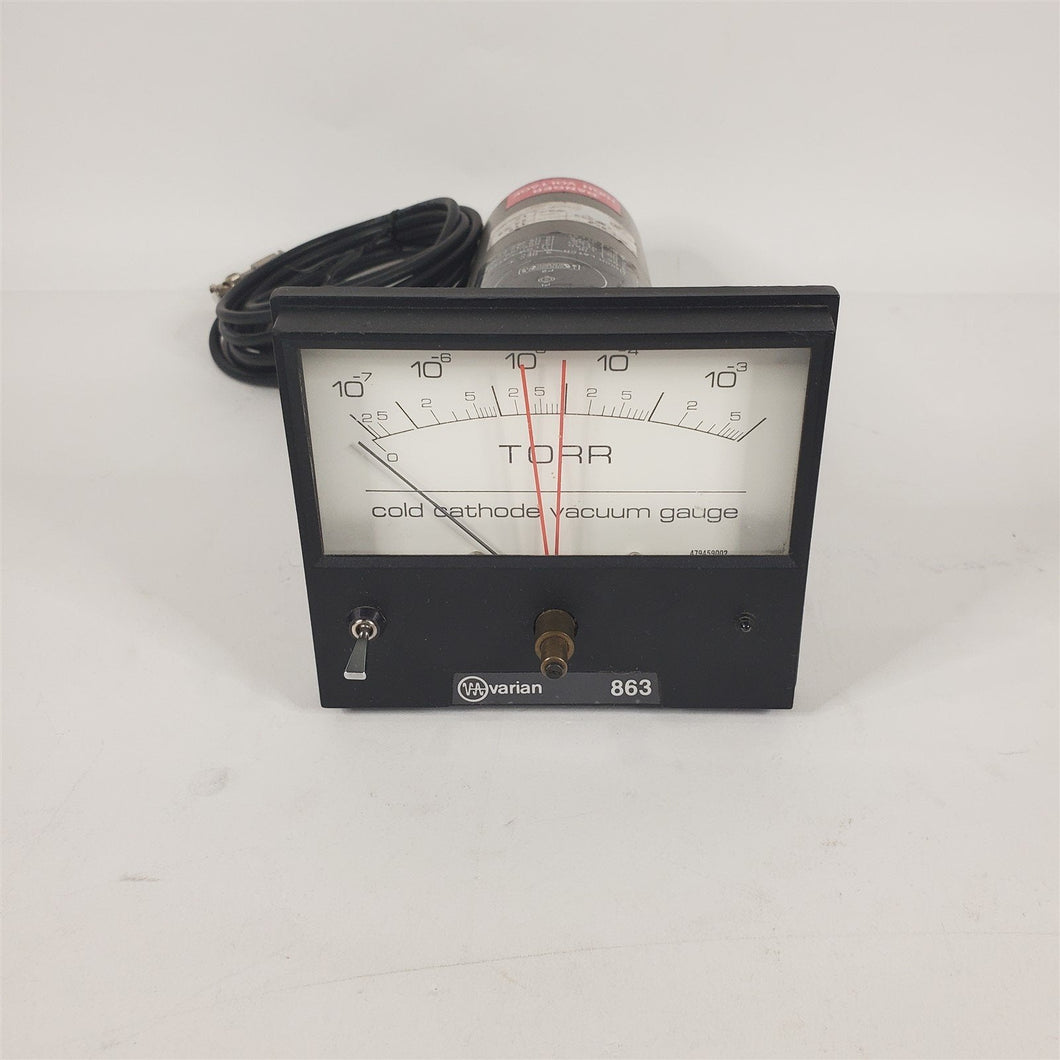 Vintage Original Cold Cathode Vacuum Gauge Varian 863