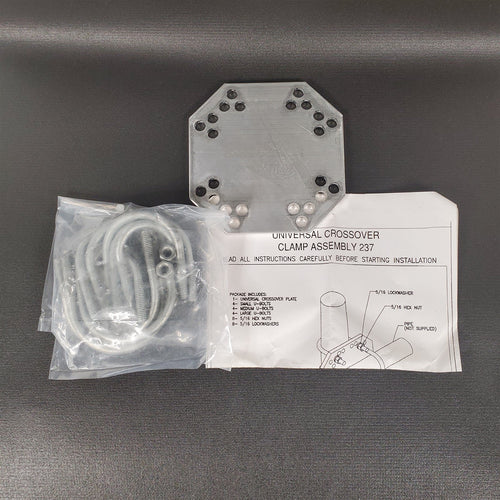 Heavy Duty Antenna Pipe Crossover Plate Radio Frequency Systems RFS Model 237