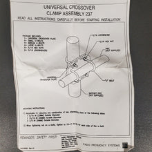 Load image into Gallery viewer, Heavy Duty Antenna Pipe Crossover Plate Radio Frequency Systems RFS Model 237