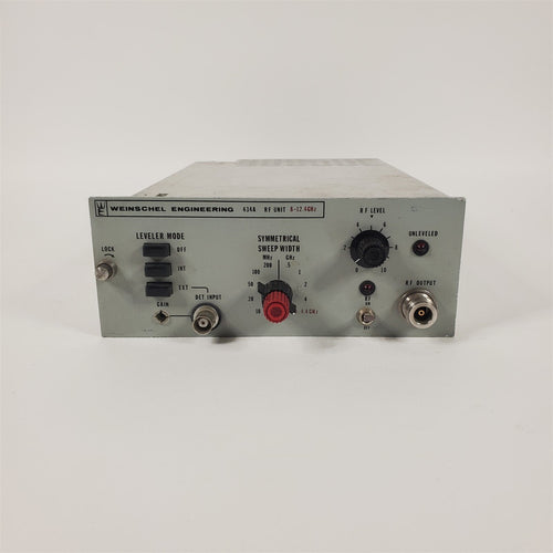 Weinschel 434A 8-12 GHz RF Radio Frequency Plug-in for 430A Oscillator #1 NESEC