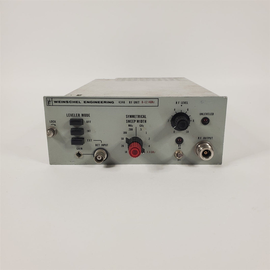 Weinschel 434A 8-12 GHz RF Radio Frequency Plug-in for 430A Oscillator #1 NESEC