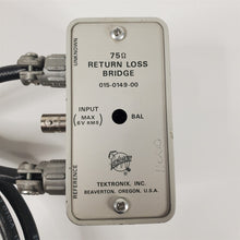 Load image into Gallery viewer, Tektronix 75 Ohm Return Loss Bridge 015-0149-00 w/ Arms 011-0103-01