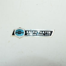 Load image into Gallery viewer, 1930s Chevy Dealer Sticker Ralph Thayer Chevrolet Bowling Green Ohio NOS