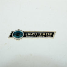 Load image into Gallery viewer, 1930s Chevy Dealer Sticker Ralph Thayer Chevrolet Bowling Green Ohio NOS