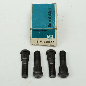 61-63 Buick Electra Invicta LeSabre RH Thread Lug Bolt Studs LOT [4] 1349518 NOS